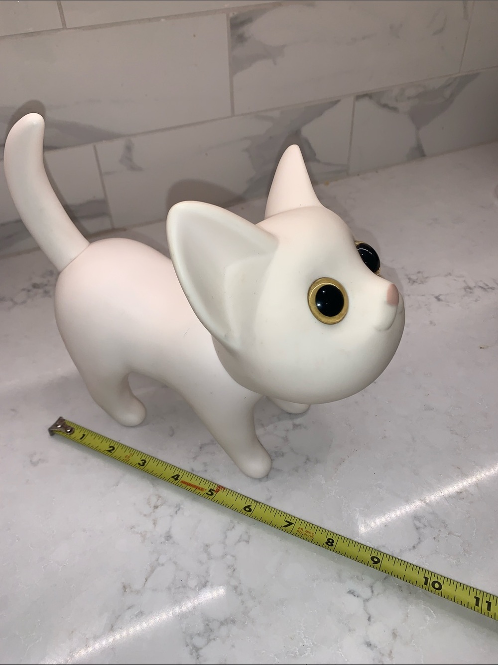 Semk Design Creamy White Kat Cat Bank - Picture 11 of 11